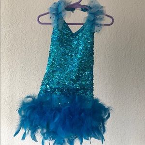 Sparkly Blue Dance Costume